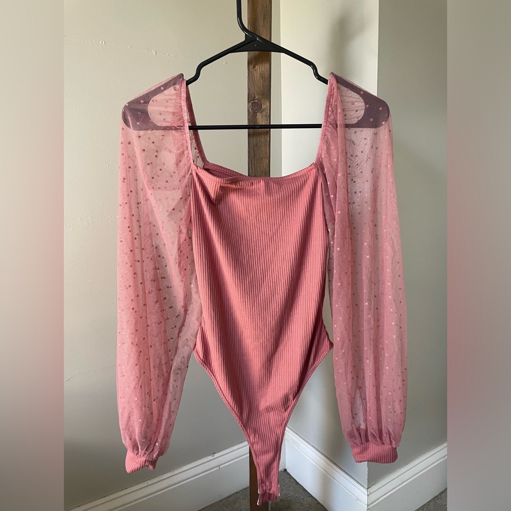 Pink lily bodysuit